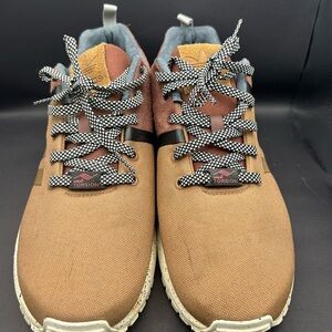 Adidas Brown and Black Athletic Shoes with Padded Collar